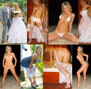 mom dressed undressed gangbang - Let's start with a beautiful photo from the wedding and then move to what  happened at the honeymoon. This hot young wife looks both as a saint and as  a slut ...