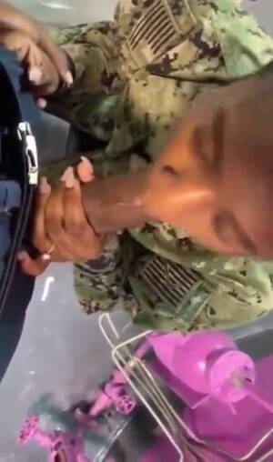 Army Porn Blowjob - Ebony army girl giving blowjob to commander xxx porn video | Pervert Tube