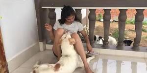 d 0g fucking asian - Asian Girl Has Fun With Her Dogs - Tnaflix.com