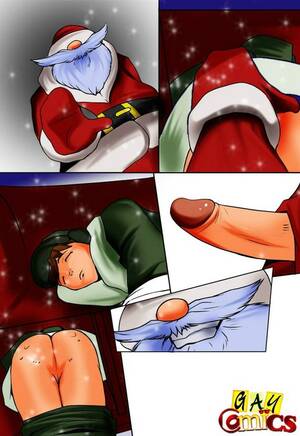 cartoon santa porn - Gay Santa is banging his little elf in - Silver Cartoon - Picture 4