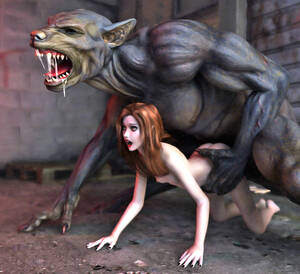 Girl Fucked By Monster - 3d monster sex images with naughty girl fucking in the dark |  3dwerewolfporn.com