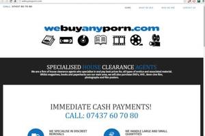 Buying House Porn - The We Buy Any Porn site promises to 'pay the best price'