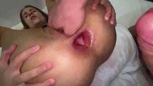hardcore anal gape - Unbelievably hardcore anal gaping for fetishist bitch