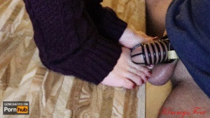 foot chastity gif - Cumming In Chastity For Her Feet Porn Gif | Pornhub.com