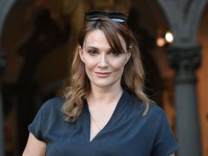 mom dressed undressed gangbang - Sarah Parish: 'I have a look about me that says death... I'm not a fluffy  bunny' | The Independent | The Independent