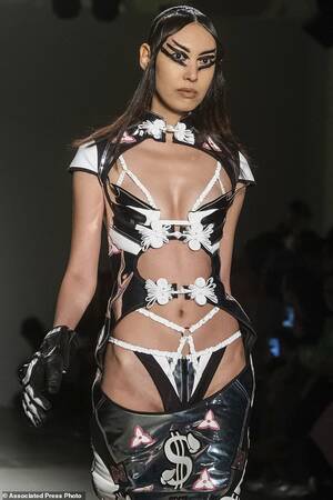 Fashion Model Pornstar - Pornhub stars walk runway at Namilia's fashion show | Daily Mail Online