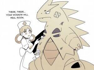 Furry Pokemon Porn Nurse - Nurse Joy x Tyranitar - furry porn comics | Eggporncomics