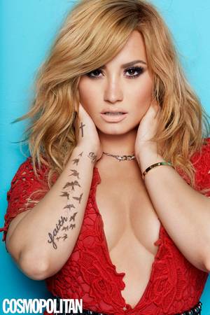 Demi Lovato Real Porn - Demi Lovato Cosmopolitan cover tattoos