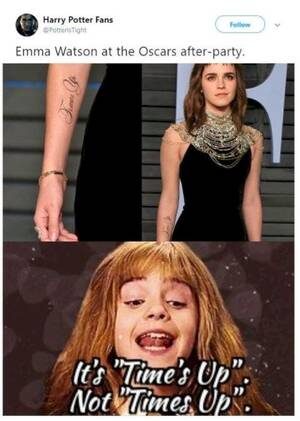 Emma Watson Babysitter Porn - Emma Watson's Tattoo Has A Spelling Mistake, And Her Response About It Was  Hilarious
