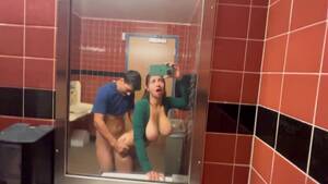 Homemade Public Bathroom Porn - Hourglass amateur fucked i public restroom and films the process