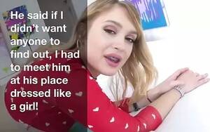Captions Porn Story - Beta Blackmail a Sissy Caption Story watch online or download