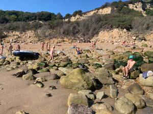 black on a nude beach - Boat full of migrants lands on nudist beach - and naked sunbathers offer  them hot drinks | The US Sun