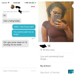 18 Year Old Girls Pussy - 13 year old on Tinder..... : r/Tinder