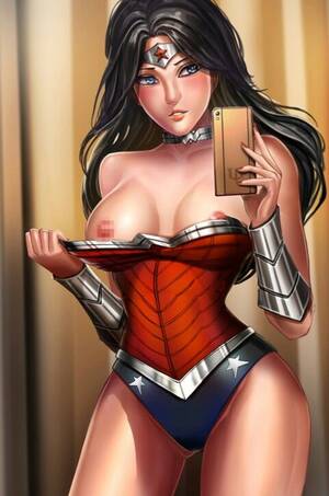 Black Widow Wonder Woman - Wonder Woman selfie