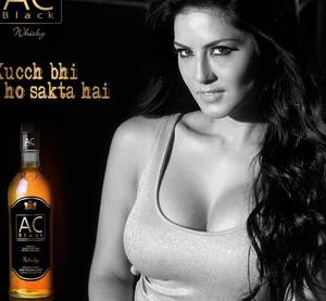 black gossip - Hot Porn Star Sunny Leone Sexy Photoshoot for AC Black Whisky Ad