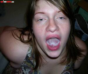 homemade teen cum in mouth - Real Homemade Cum In Mouth Pics
