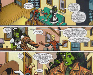 French 70s Porn Comic - She-Hulk balks at Johnny's pass and leaves. Take a look for yourself: ...