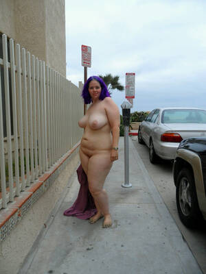 fat grandma nude public - Fat mature and granny flashers in public places