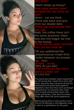 Loving Girlfriend Captions Porn - Kiras cruel girlfriend. (futa, vore, caption) by PredPreyLucyforHire on  DeviantArt
