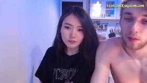 lovely asian webcam - Interracial cute skinny asian and white guy on webcam - XNXX.COM