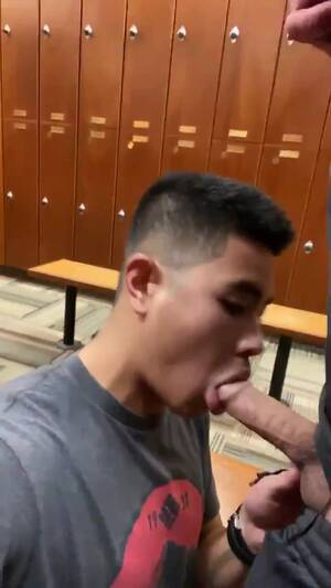 asian sucks uncut - Asian sucking his uncut teammate in lockerroom - ThisVid.com