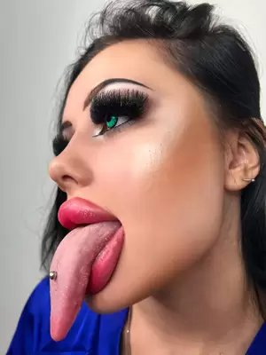 Biggest Lips Porn - Big lips with long tongue nudes by Fine-Ad2329
