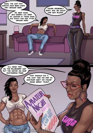 Black Lesbian Porn Cartoon - BlacknWhite , Interracial ðŸ’¥ original content Porn Comic