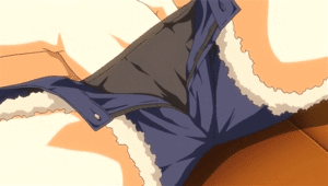 hentai panty masturbation - Anime Girl Masturbating In Panties Gif