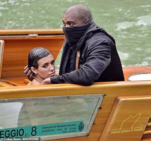 nude beach blowjob - Kanye bares his naked ass while he and wife Bianca Censori take an amorous  boat ride in Venice as tourists look on : r/KUWTKsnark