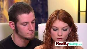 hot redhead swinger - Redhead Gets Fucked At The Red Room By Horny Swingers In Front Of Her  Boyfriend For A TV Show. - EPORNER