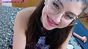 nerd braces cumshot - CUM ON BRACES COSPLAY TEEN NERDY GLASSES BLOWJOB FUCK. SHANAXNOW -  XVIDEOS.COM