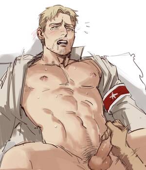 Hand Job Porn Comics - Giving Reiner Handjob [by Clmbo] - Gay Porn Comic