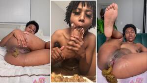 black dirty shity pussy eat - Period Nasty Ebony Shitting - ThisVid.com