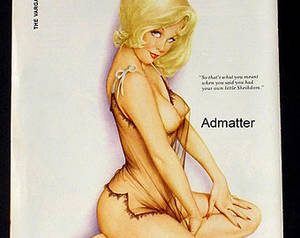 1950s xxx cartoons - Adult Cartoon Lingerie earthy Vintage Vargas Playboy Magazine Pin up Girl  Poster Art Topless Foxy Blonde