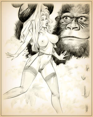 king kong toon porn - Free Drawn Porn - King Kong is horny for toon babes!