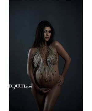 kim kardashian pregnant naked - Kourtney Kardashian Poses for Naked Pictures While Pregnant â€“ DuJour