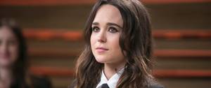 Ellen Page Porn Captions - PHOTO: Ellen Page arrives to the 2014 Vanity Fair Oscar Party, March 2,