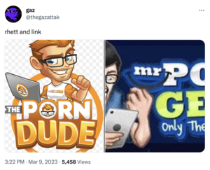 dude - The P--- Dude vs. Mr. P--- Geek | The Porn Dude / Mr. Porn Geek | Know Your  Meme