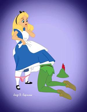 alice xxx animated cartoons - alice and peter, Alice in wonderland, peter pan, Disney, sketch, sex