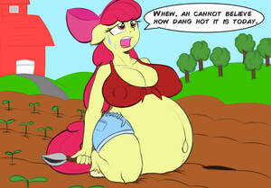 Apple Bloom Pregnant Porn - Rule 34 - aged up anthro apple bloom (mlp) big breasts  fiftyfivefives(artist) my little pony pacificside18 pregnant sweatdrop |  5941847