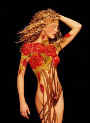 Full Body Art Porn - Art Body paint With Nude Girl But This is Art Not Porn butfantasy body art  images