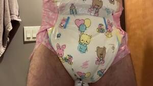 Abdl Boy Porn - Diaper Boy Pees in a Cute Abdl Diaper - Pornhub.com
