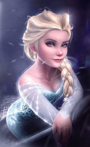 Disneys Frozen Princess Porn - Frozen Fan art: Never thought I'd draw anything Disney but I love Frozen  and my wife suggested for me to draw Elsa. : r/movies