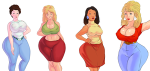 King Of The Hill Porn Big Boobs - Xbooru - adult ass big ass big breasts bitch breasts clothes didi hill  jay-marvel king of the hill lips looking at viewer luanne platter milf minh  souphanousinphone nipples pants peggy hill wide