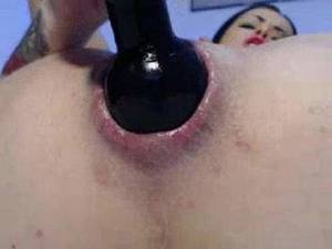 close up extreme anal insertions - ... anal hard Hot webcam brunette inflatable toy destroyed rosebutt anus