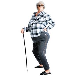 fat sleeping granny - Buy Hobbypos Fat Suit Saggy Boobs Old Woman Granny Beer Belly Funny Mens  Costume Bodysuit - MyDeal