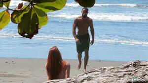 Bbc Beach Porn - Cute Redhead Picks Up Some BBC on the Beach