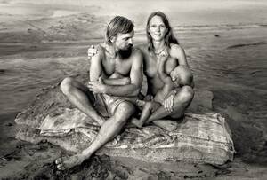 hippie nudist couples nude - Hawk, Cherry and Baby Moses at sunset, photo by John Wehrheim, taken in  1976 at the Taylor Camp, a hippie commune on the Hawaiian island of Kauai :  r/HumanPorn