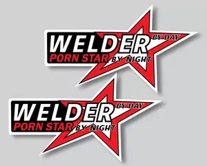 day with a porn star - WELDER By Day Porn Star Sticker Mechanic Car Truck Window Bumper Laptop  Graphic | eBay