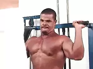 brazil gangbang bi workout - brasil bodybuilders cum together at gym | xHamster